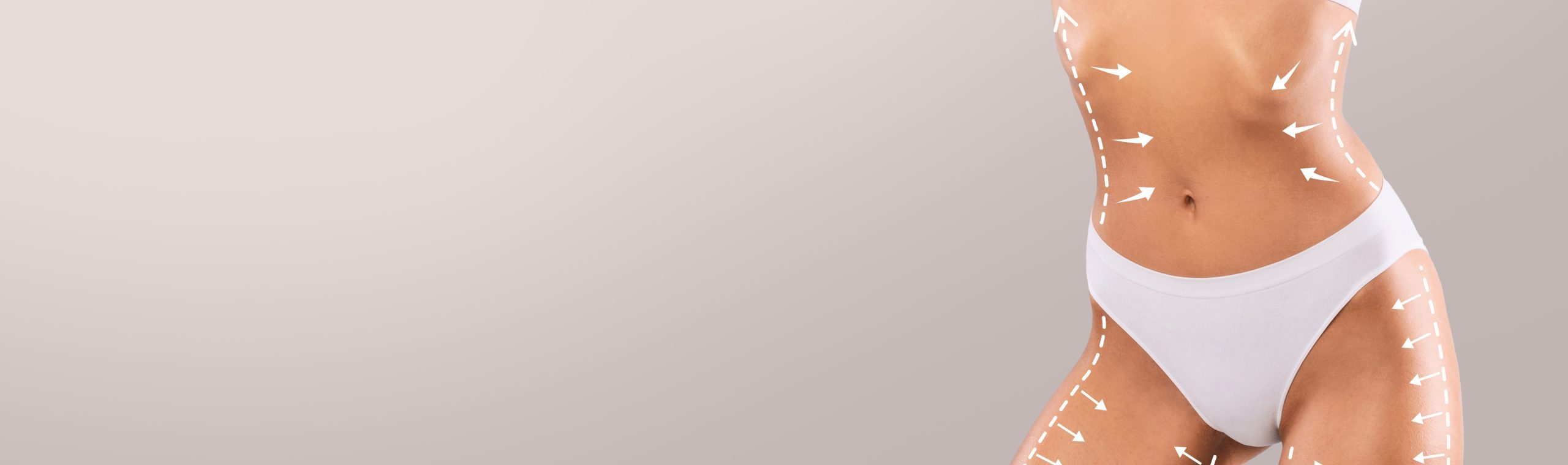 Slimming,And,Tightening,Concept.,Closeup,Cropped,Of,Young,Female,Model AFTER LIPO MASSAGE OF POST LIPOSUCTIE MASSAGE